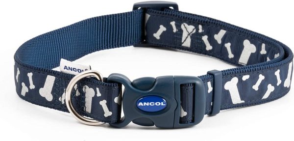 ANCOL REFLECTIVE DOG COLLAR- SMALL - 20cm-30cm