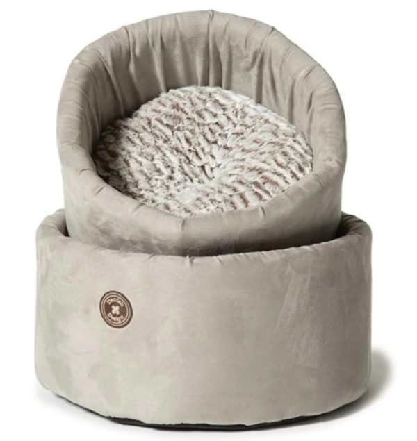 Danish Design Cosy Faux Suede Arctic Cat Bed