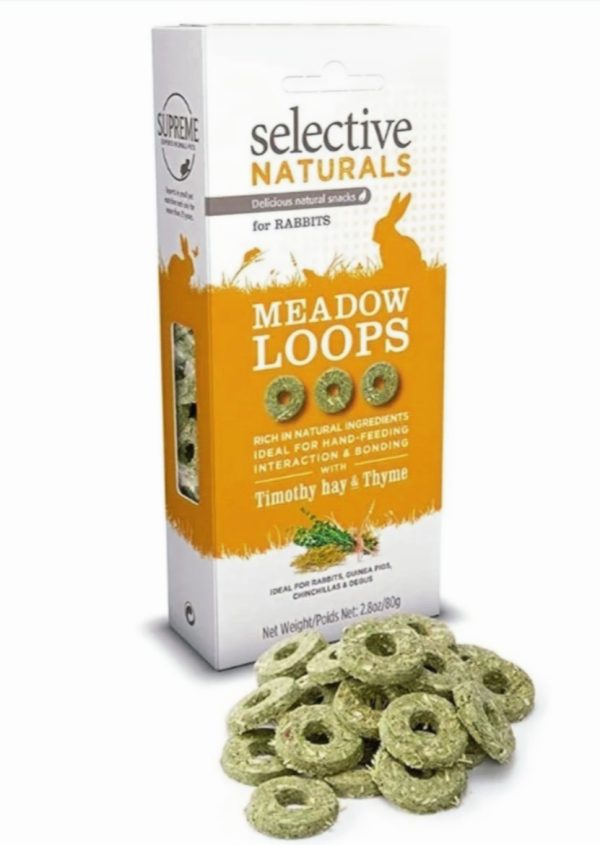 Supreme Selective NATURALS MEADOW LOOPS Small pet treats 80g