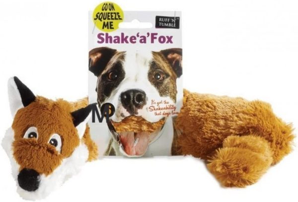 SHARPLES RUFF 'N' TUMBLE Shake'a' Fox Medium & Large Dog Toy  50.5cm